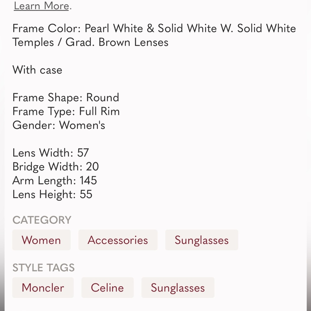 NWOT Authentic Moncler Sunglasses - Picture 7 of 12